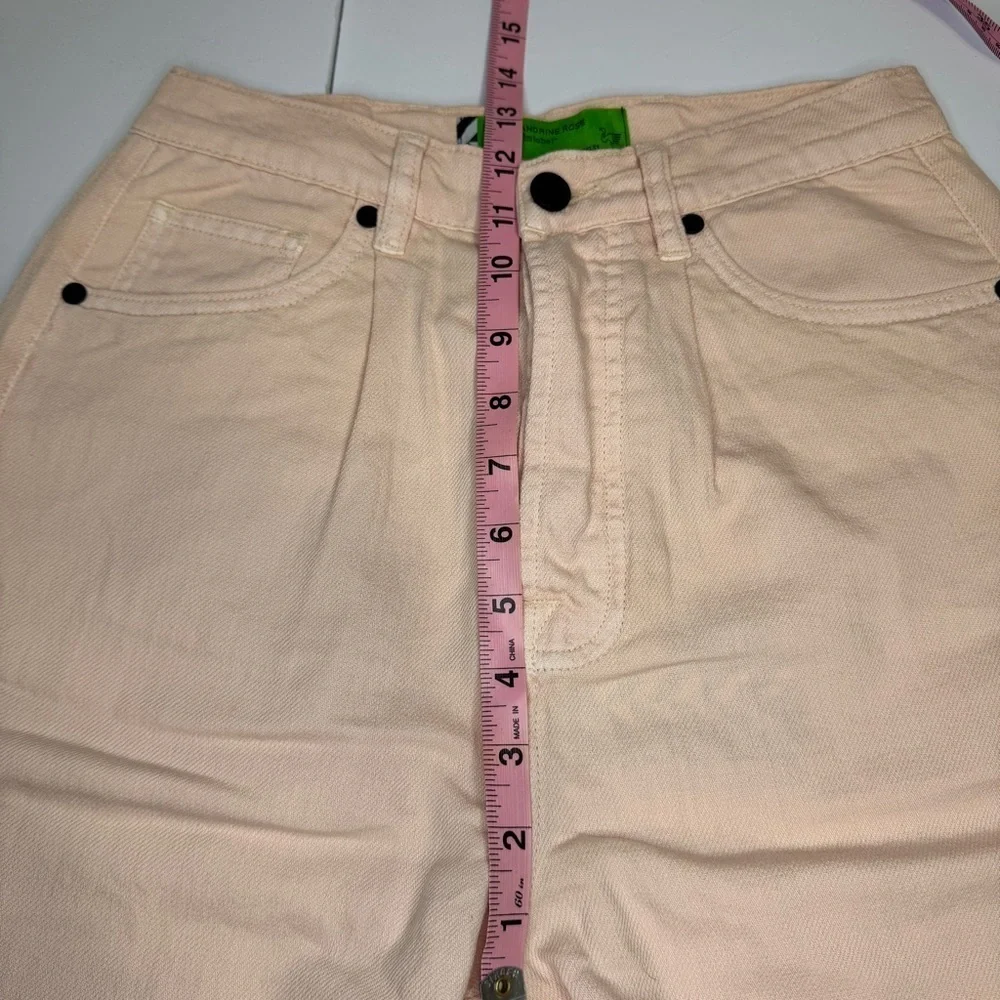 SR vs. Sandrine Rose “The Virgin Label” Pink High Rise Straight Leg Jeans SZ 25